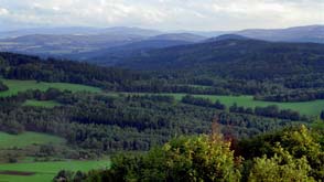 Pohled z hradu Přimda na JIH.